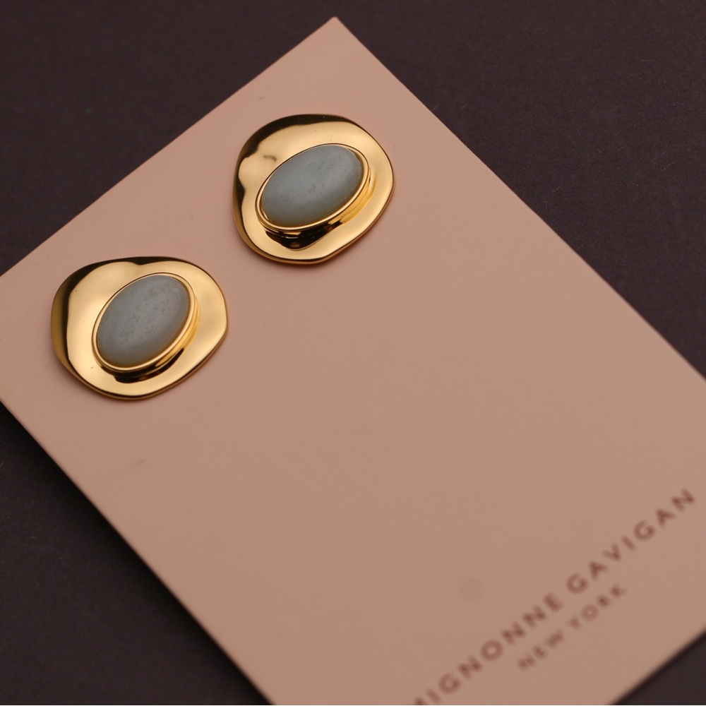 Mignonne Gavigan Green Stone Earrings
